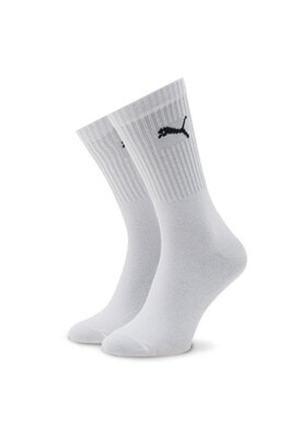 Puma Zestaw 3 par wysokich skarpet unisex 907940 02 Biały. Kolor: biały. Materiał: bawełna, materiał