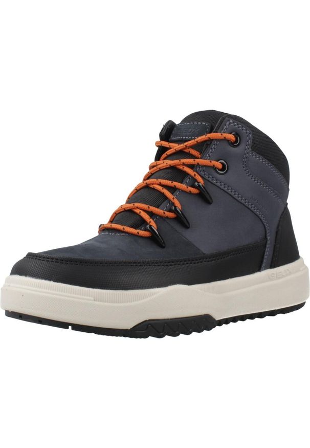 Geox - Buty GEOX J BUNSHEE BOY B ABX Niebieski. Kolor: niebieski. Materiał: tkanina, syntetyk. Sport: turystyka piesza