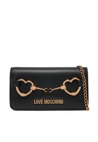 Love Moschino - LOVE MOSCHINO Torebka JC5643PP1MLB0000 Czarny. Kolor: czarny. Materiał: skórzane