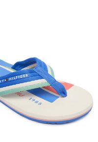 TOMMY HILFIGER - Tommy Hilfiger Japonki Patch Hilfiger Beach Sandal FM0FM05903 Niebieski. Kolor: niebieski. Materiał: materiał #3