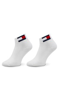 Tommy Jeans Zestaw 2 par niskich skarpet unisex 701228223 Biały. Kolor: biały. Materiał: materiał
