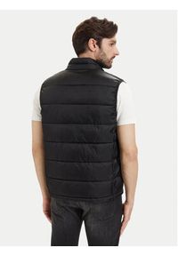 Karl Lagerfeld - KARL LAGERFELD Bezrękawnik 505022 563592 Czarny Regular Fit. Typ kołnierza: dekolt w karo. Kolor: czarny. Materiał: syntetyk. Długość rękawa: bez rękawów #5