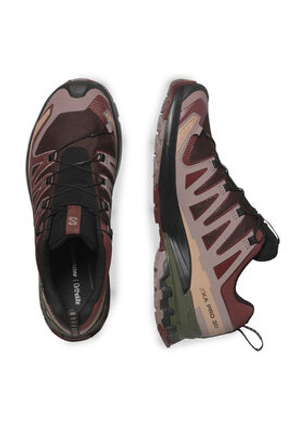 salomon - Salomon Buty do biegania Xa Pro 3D V9 Gore-Tex L47583500 Brązowy. Kolor: brązowy. Materiał: materiał. Technologia: Gore-Tex