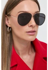 Daniel Wellington okulary przeciwsłoneczne kolor czarny. Kolor: czarny #1