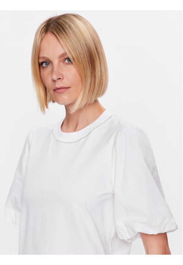 PESERICO - Peserico T-Shirt S06654J0 Biały Regular Fit. Kolor: biały. Materiał: bawełna
