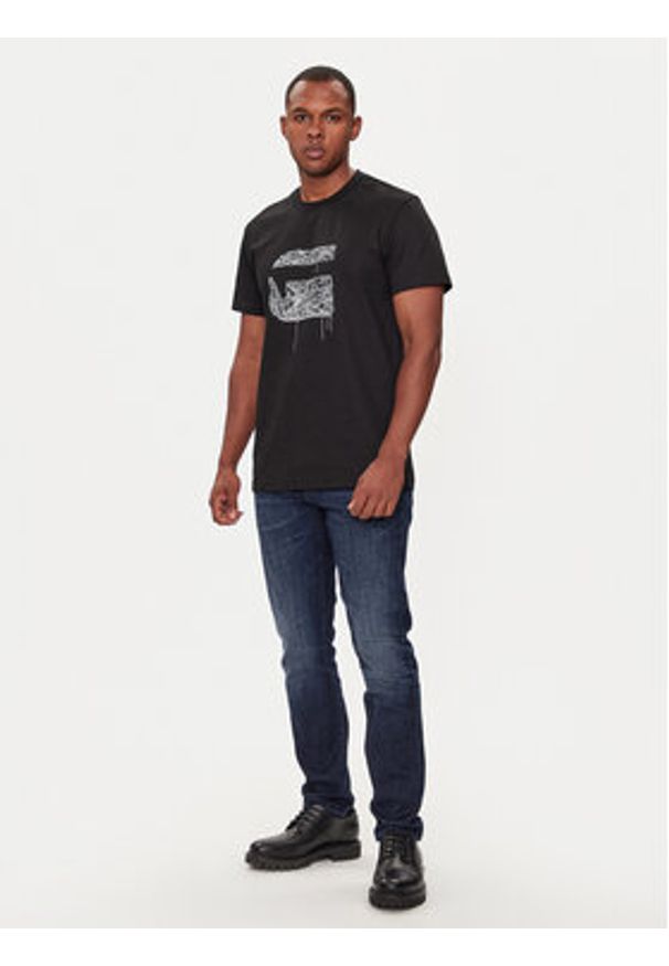 G-Star RAW - G-Star Raw T-Shirt Stitch D25674-C336 Czarny Regular Fit. Kolor: czarny. Materiał: bawełna