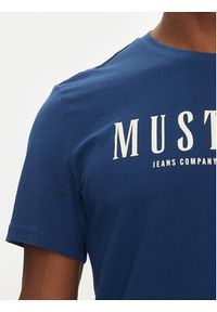 Mustang T-Shirt Austin 1016264 Niebieski Regular Fit. Kolor: niebieski. Materiał: bawełna #3