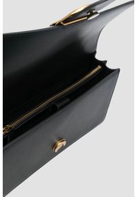 Pinko - PINKO Czarna listonoszka damska Love One Classic ST.. Kolor: czarny. Wzór: aplikacja. Styl: casual, elegancki, klasyczny #4