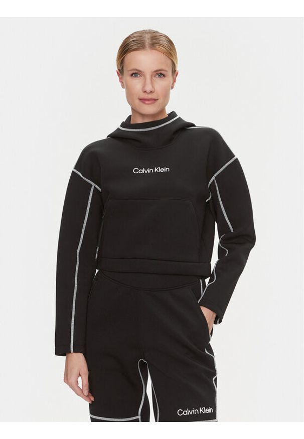 Calvin Klein Performance Bluza 00GWF3W325 Czarny Relaxed Fit. Kolor: czarny. Materiał: syntetyk