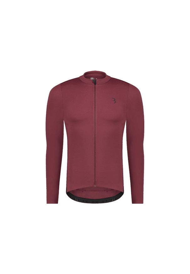 BBB CYCLING - Dżersej z długim rękawem BBB Cycling Essence. Kolor: czerwony. Materiał: jersey. Długość rękawa: długi rękaw. Długość: długie. Sport: kolarstwo