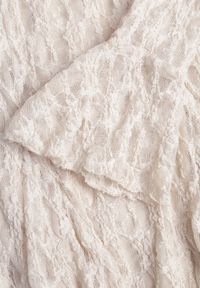 Born2be - Beżowa Sukienka Koronkowa z Rozkloszowanymi Rękawami Cinatea. Okazja: na co dzień. Typ kołnierza: kokarda. Kolor: beżowy. Materiał: koronka. Typ sukienki: proste. Styl: casual #7