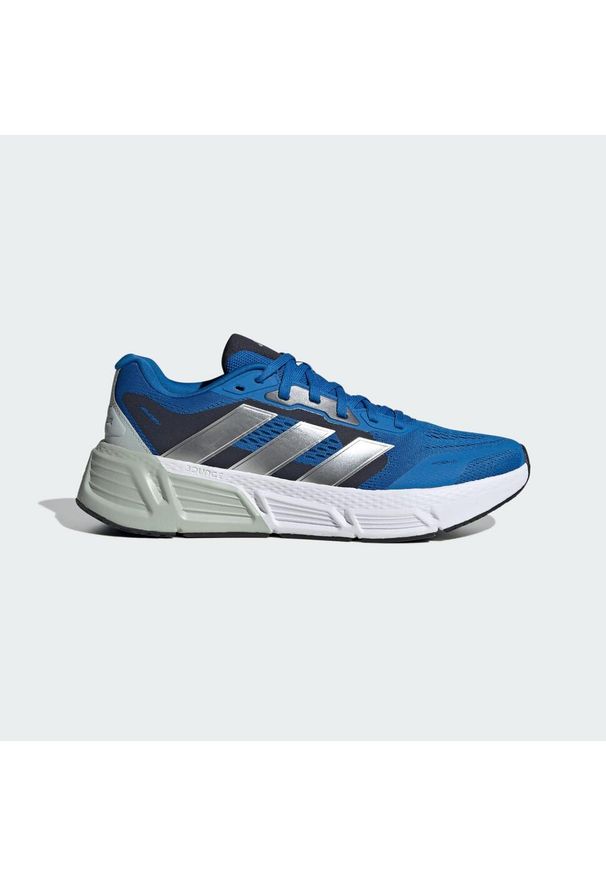 Adidas - Buty Questar. Kolor: czarny, szary, niebieski, wielokolorowy. Materiał: materiał