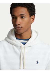 Polo Ralph Lauren Bluza Fleece 710766778009 Biały Regular Fit. Typ kołnierza: polo. Kolor: biały. Materiał: bawełna #5