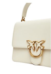 Pinko - PINKO Torebka Love One Top Handle Classic Light PE 25 PLTT 100066 A1UV Biały. Kolor: biały. Materiał: skórzane