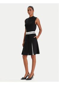 Karl Lagerfeld - KARL LAGERFELD Spódnica mini B1W12005 Czarny Regular Fit. Kolor: czarny. Materiał: wełna #5