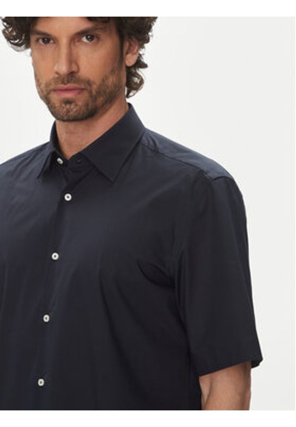 BOSS Koszula H-Joe 50539774 Granatowy Regular Fit. Kolor: niebieski. Materiał: bawełna