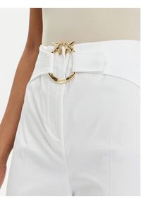 Pinko Spodnie materiałowe Phanton 102263 A1L2 Biały Regular Fit. Kolor: biały. Materiał: bawełna