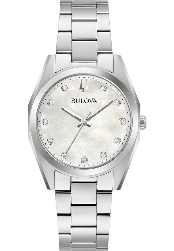 Zegarek Bulova Zegarek damski Bulova 96P228 srebrny. Kolor: srebrny