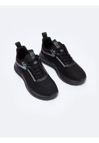 Big-Star - Sneakersy męskie sportowe z siatki czarne NN174373 906. Okazja: na co dzień. Kolor: czarny. Materiał: jeans. Szerokość cholewki: normalna