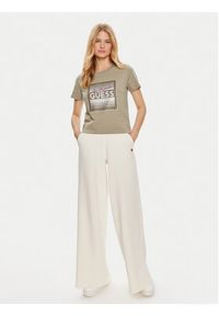 Guess T-Shirt W4YI17 I3Z14 Zielony Regular Fit. Kolor: zielony. Materiał: bawełna #3