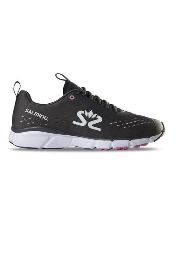 SALMING - Buty do chodzenia damskie Salming Enroute 3. Zapięcie: sznurówki. Kolor: czarny, szary, wielokolorowy. Materiał: materiał, syntetyk. Szerokość cholewki: normalna. Sport: turystyka piesza