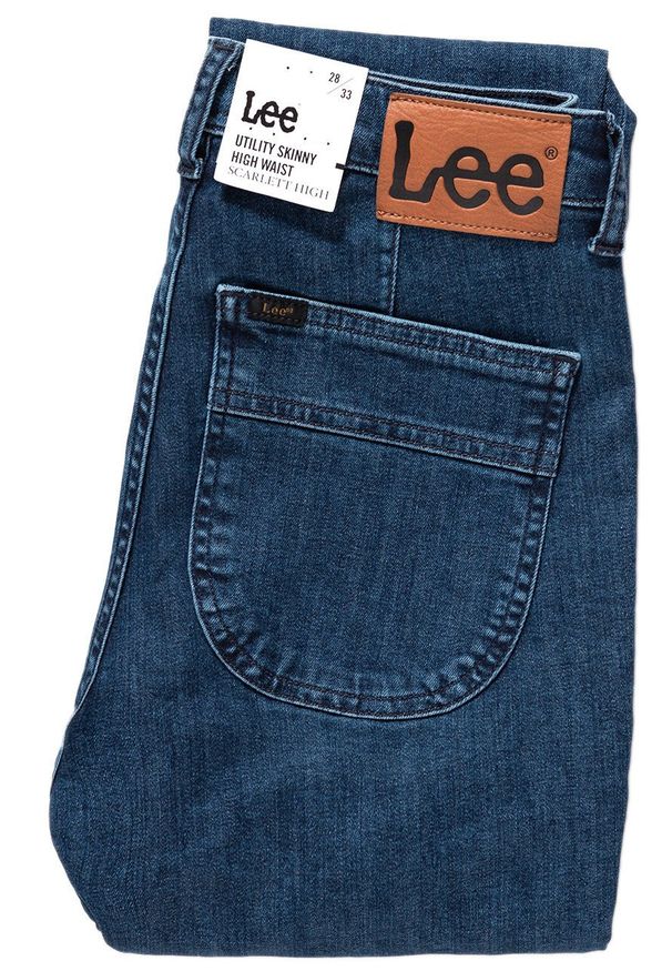 Lee - SPODNIE DAMSKIE LEE UTILITY SCARLETT HIGH DARK FOAM L31WMHGT 112107318
