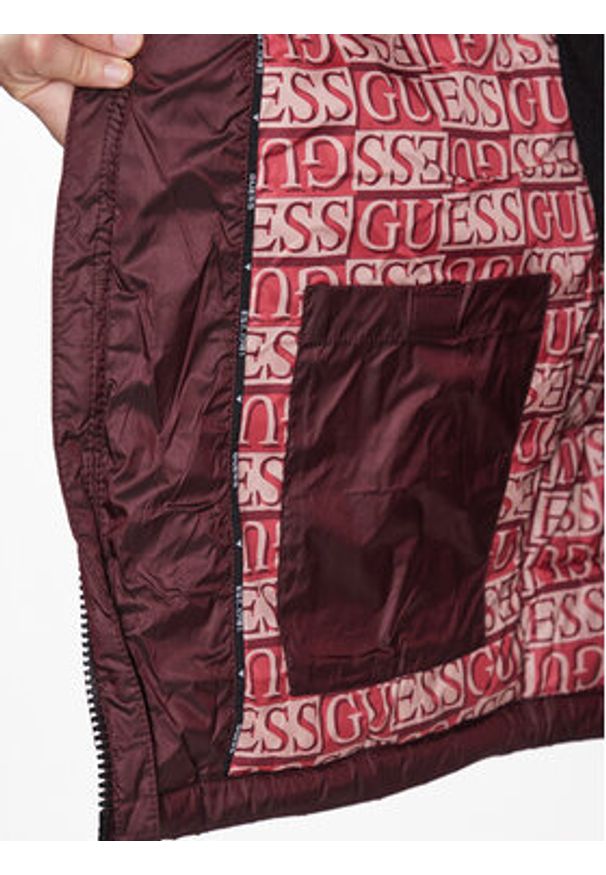 Guess Kurtka puchowa M3BL12 WF5C2 Czarny Regular Fit. Kolor: czerwony. Materiał: syntetyk
