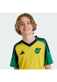 Adidas - Koszulka Jamaica 24 Home Kids. Kolor: żółty. Materiał: materiał