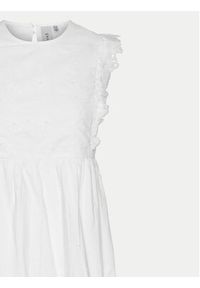 YAS Sukienka letnia Simma 26033548 Biały Regular Fit. Kolor: biały. Materiał: bawełna. Sezon: lato
