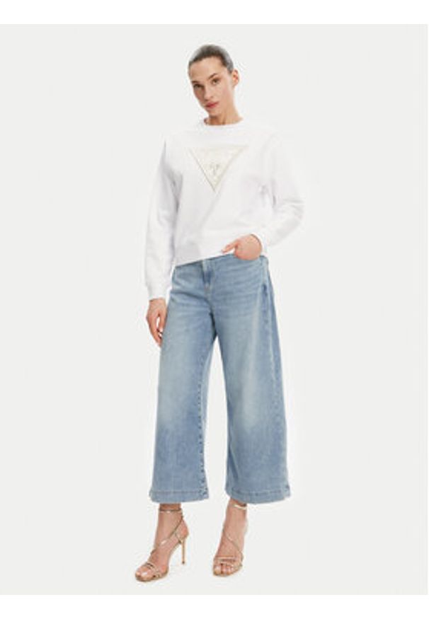 Guess Jeansy W5GA2E D5O90 Niebieski Wide Leg. Kolor: niebieski