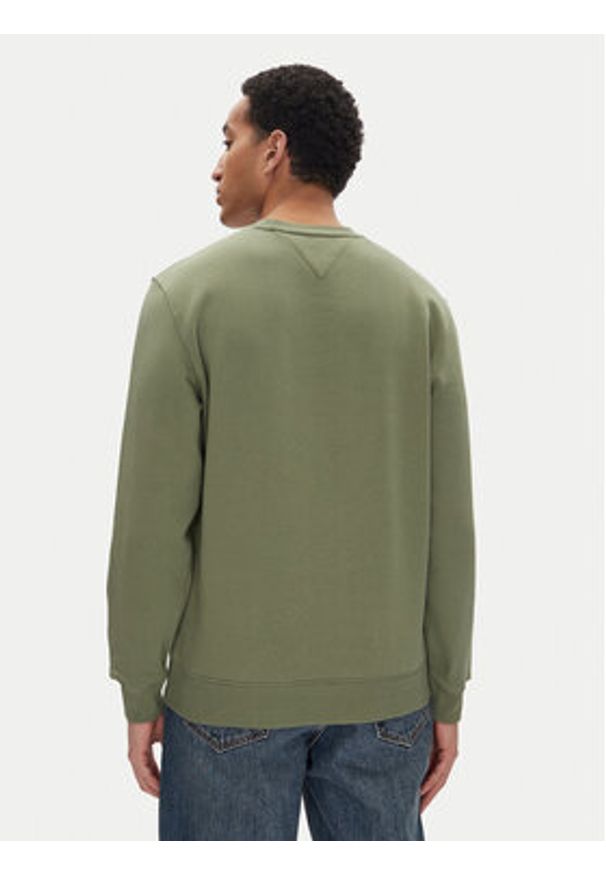 Tommy Jeans Bluza DM0DM20741 Zielony Regular Fit. Kolor: zielony. Materiał: bawełna