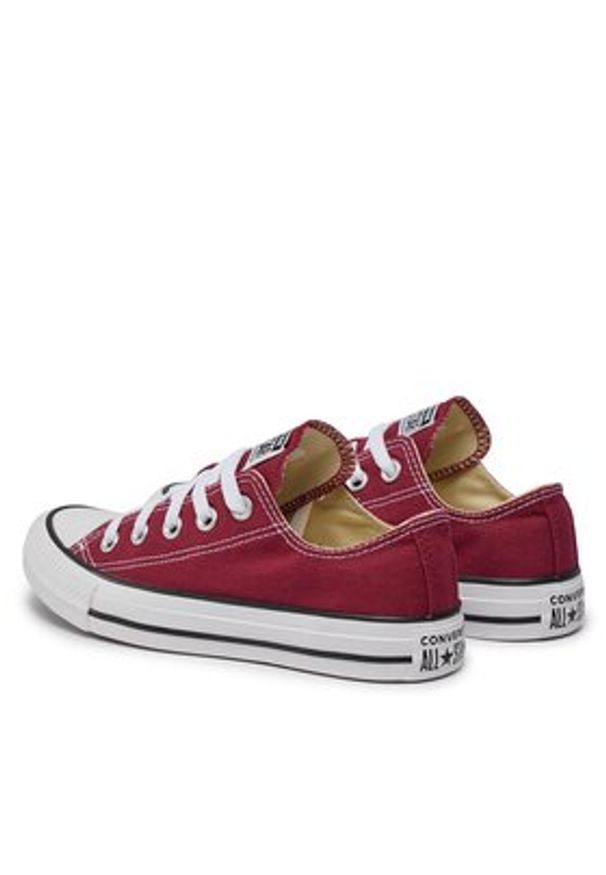 Converse Trampki Chuck Taylor All Star Ox M9691C Bordowy. Kolor: czerwony. Materiał: materiał