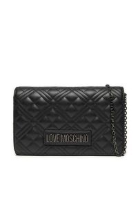 Love Moschino - LOVE MOSCHINO Torebka JC4079PP0LLA000A Czarny. Kolor: czarny. Materiał: skórzane