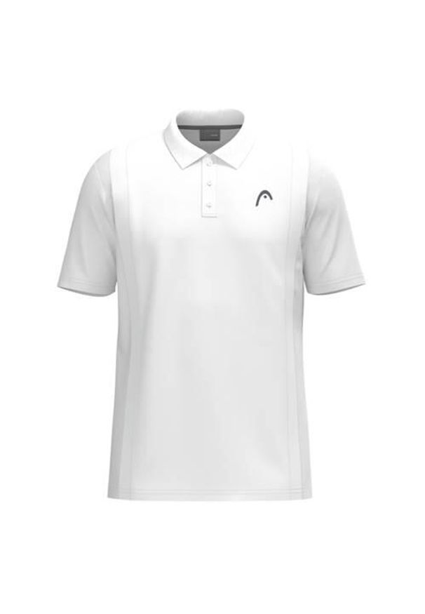 Koszulka sportowa męska Head Club Original. Typ kołnierza: polo. Kolor: biały. Materiał: poliester. Sport: tenis
