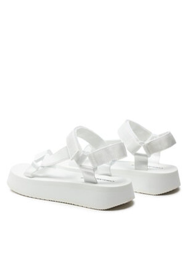 Calvin Klein Jeans Sandały Sandal Velcro Webbing Dc YW0YW01353 Biały. Kolor: biały. Materiał: materiał