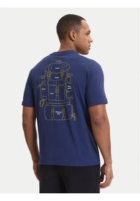 Napapijri T-Shirt S-Flint NP0A4FZZ Granatowy Regular Fit. Kolor: niebieski. Materiał: bawełna #1