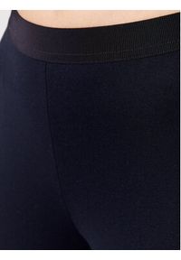 Liviana Conti Spodnie materiałowe CNTI85 Granatowy Slim Fit. Kolor: niebieski. Materiał: materiał, wiskoza #5