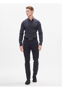 Calvin Klein Koszula K10K112298 Granatowy Slim Fit. Kolor: niebieski. Materiał: bawełna #3