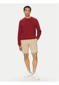 TOMMY HILFIGER - Tommy Hilfiger Szorty materiałowe Brooklyn MW0MW23563 Beżowy Regular Fit. Kolor: beżowy. Materiał: bawełna #4