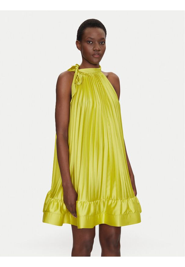 Dixie Sukienka koktajlowa A319W014A Zielony Regular Fit. Kolor: zielony. Materiał: syntetyk. Styl: wizytowy