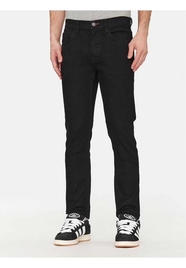 Blend Jeansy 20717708 Czarny Straight Fit. Kolor: czarny