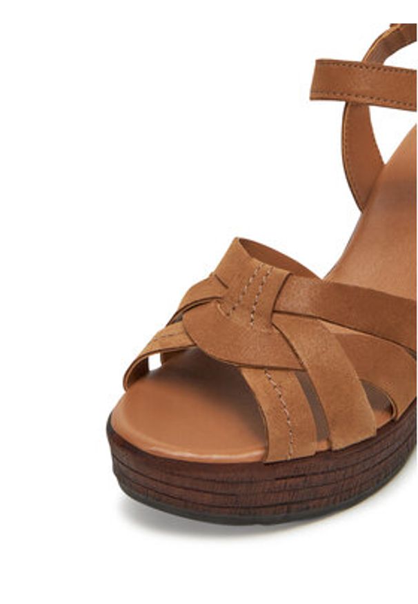 Lasocki Sandały WI23-LEMONE-03 Brązowy. Kolor: brązowy. Materiał: skóra