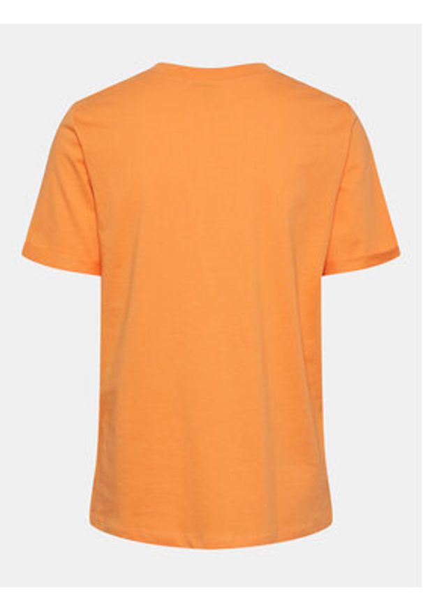 Pieces T-Shirt Ria 17086970 Pomarańczowy Regular Fit. Kolor: pomarańczowy. Materiał: bawełna