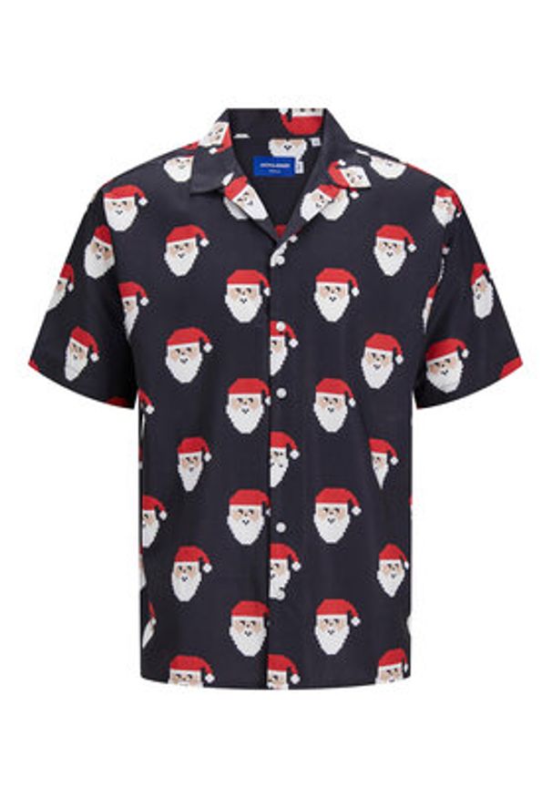 Jack & Jones - Jack&Jones Koszula 12248397 Granatowy Relaxed Fit. Kolor: niebieski. Materiał: syntetyk