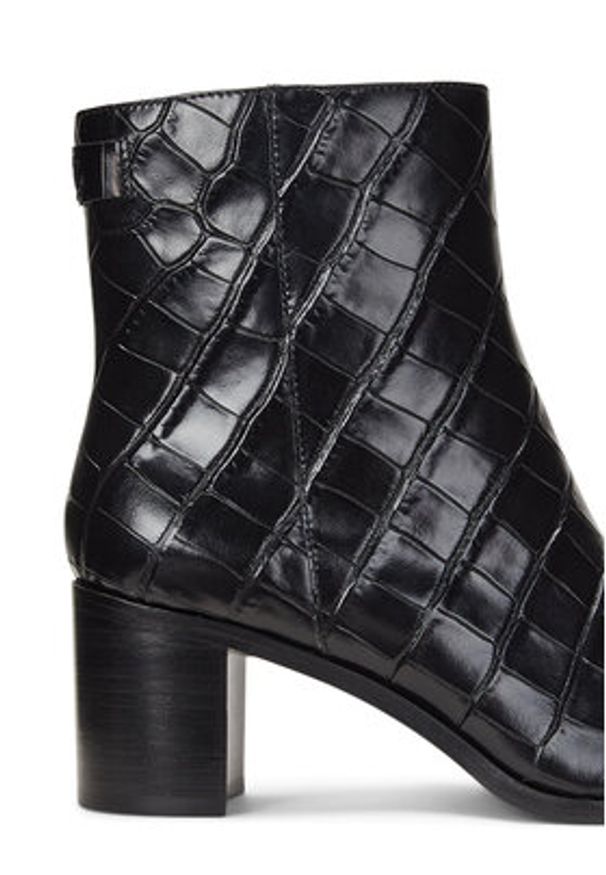 Lauren Ralph Lauren - LAUREN RALPH LAUREN Botki 802951301001 Czarny. Kolor: czarny. Materiał: skóra