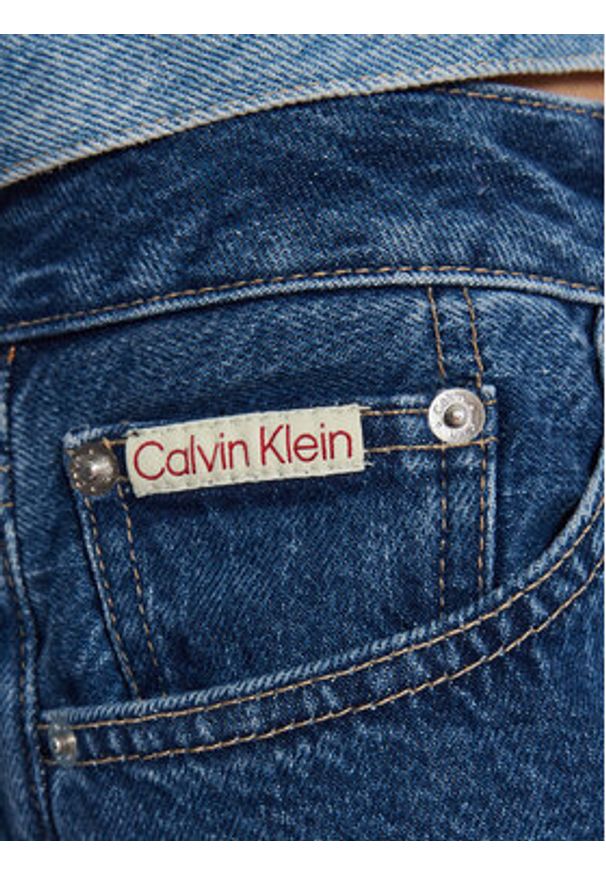 Calvin Klein Jeans Jeansy 90's J20J223996 Niebieski Loose Fit. Kolor: niebieski