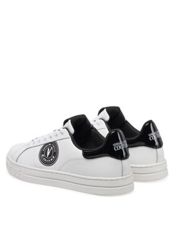 Versace Jeans Couture Sneakersy 78YA3SK1 Biały. Kolor: biały. Materiał: skóra