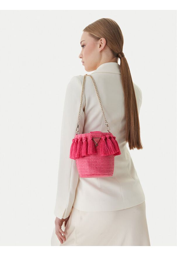 Guess Torebka J6GZ16 WO680 Różowy. Kolor: różowy