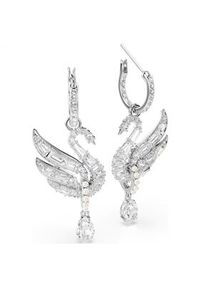 Swarovski Kolczyki Swan 5723388 Srebrny. Materiał: metalowe. Kolor: srebrny