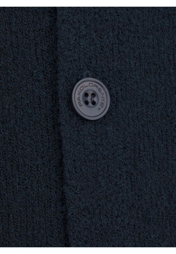 Pako Lorente - PAKO LORENTE – Męski sweter rozpinany z kołnierzykiem polo. Typ kołnierza: polo. Materiał: poliamid, wełna. Sezon: jesień